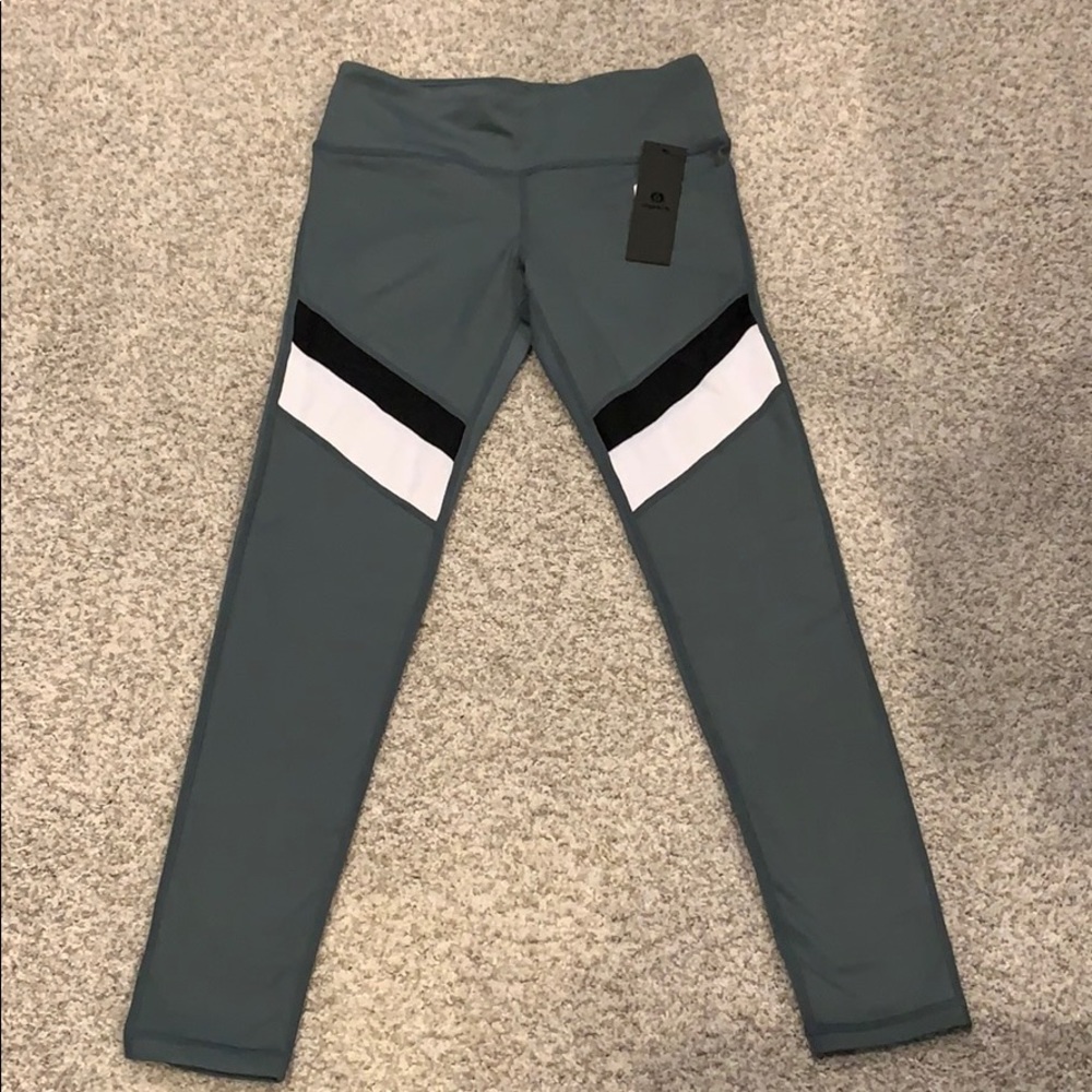 Color block Mesh Leggings
